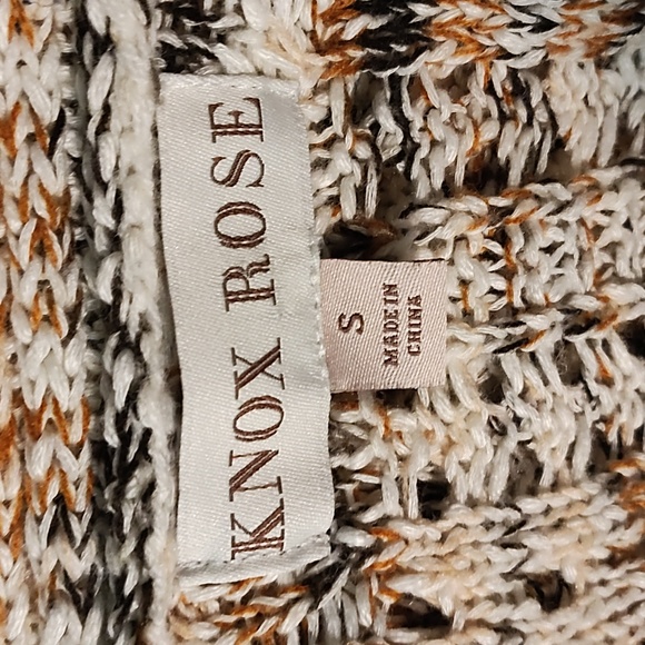 Knox Rose open front cardigan knit sweater over sized small with 2 front pockets - Picture 17 of 17